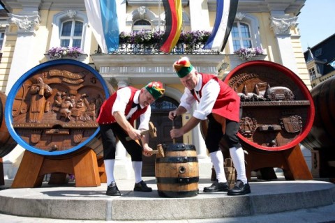 Traditional beer festival at Kulmbach